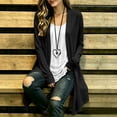 thumbnail image 5 of Women Winter Coats Solid Linen-cotton Open Front Cardigan Long Sleeve Casual Y2k Fall Fashion Clothes 2026, 5 of 8