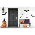 thumbnail image 3 of Simply Daisy 16" x 16" Spooky Cats Indoor/Outdoor Polyester Throw Pillow, Amethyst, 3 of 3
