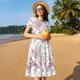 thumbnail image 4 of Disketp Romantic Travel In Paris para Vestido de Manga Corta para Mujeres, Vestidos de Verano para Mujeres, Casual y Holgado para la Playa, 4 of 6