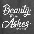 thumbnail image 5 of Wild Bobby Beauty From Ashes Isaiah 61:3 Inspirational/Christian Unisex Crewneck Graphic Sweatshirt, Heather Black, Small, 5 of 5