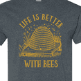 thumbnail image 4 of Inktastic Life's Better with Bees T-Shirt, 4 of 5