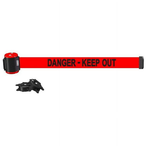 Banner Stakes MH1509 15 ft. Magnetic Wall Mount Danger Keep Out Banner - Red