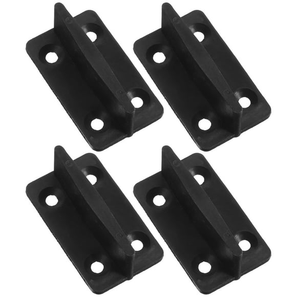 KAKOWELY barn door guide 4PCS Sliding Barn Door Floor Guide Commercial Pocket Door Hardware Sliding Closet Door Floor Guide Bracket Barn Door Hardware Bypass Barn Door Hardware Kit