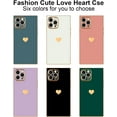 thumbnail image 6 of Compatible with iPhone 14 Pro Case  Cute Plating Gold Luxury Love Heart Phone Case for Women Girls Shockproof Raised Full Camera Lens Protection Cover for iPhone 14 Pro 6.1 inch,Purple, 6 of 14