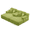 B-Light Green, variant on Oversized Convertible Chaise Lounge 60.2 Inch Yellow Corduroy for Apartment Dorm
