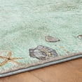 thumbnail image 5 of Addison Rugs Dream Shag Premium Machine Washable Transitional Shell Border Green Rectangle Rug, 3' x 5', 5 of 8