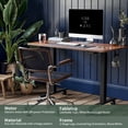 thumbnail image 4 of CubiCubi 48'' x 24'' Height Adjustable Electric Standing Desk Sit Stand Home Office Desk with Splice Board, Espresso, 4 of 8