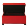 thumbnail image 2 of Vinyl Rectangular Storage Ottoman, Multiple Colors, 2 of 4
