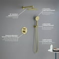 thumbnail image 5 of Kibi Circular Pressure Balanced 2-Function Shower System with Rough-In Valve, 5 of 5