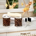 thumbnail image 4 of Yayeee 2 Pack Qtip Holder Bathroom Cotton Swab Canister with Lid Clear Dispenser Set, Leopard Pattern, 4 of 6