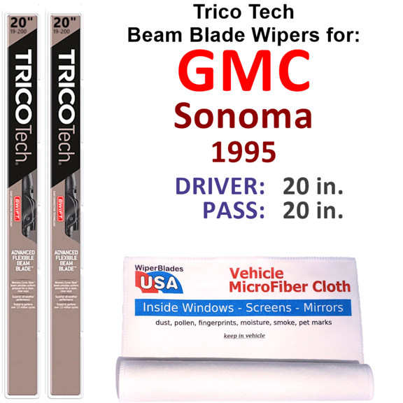 1995 GMC Sonoma Beam Blade Wipers (Set of 2)
