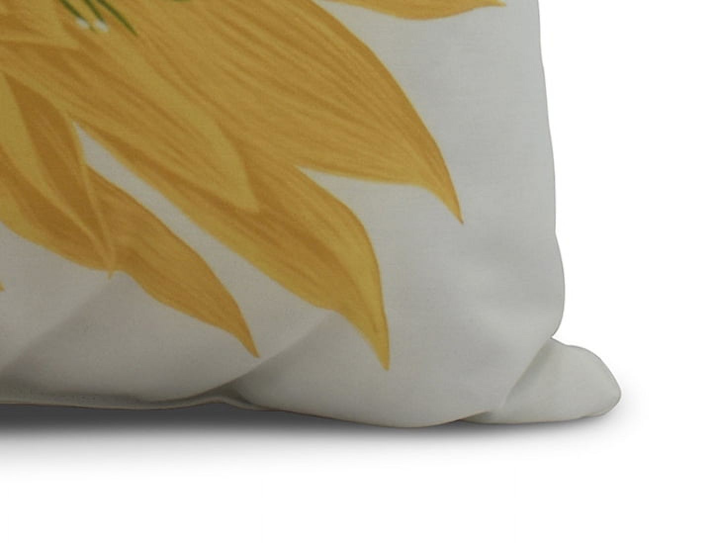 Simply Daisy, 20" x 20" Hojaver, Floral Print Outdoor Pillow, Yellow