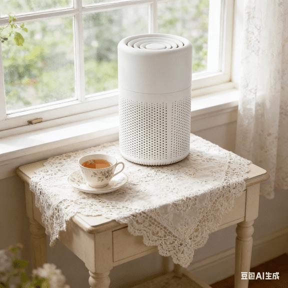 Bisitoy Filter Portable Air Purifier - Small 3-Stage Filtration System for Smoke, Pollen, Pet Dander and Dust with Aromatherapy