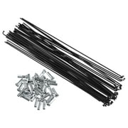 Unique Bargains 40 Pcs Bicycle Steel Spokes 14G Bike Spoke 230mm Length with Nipples for Most Bicycle