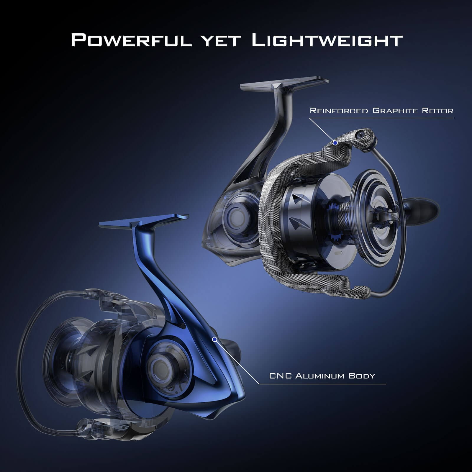 KastKing Kapstan SE 2500 Saltwater Spinning Reel - 30 lbs Drag, CNC Aluminum Body, High Speed