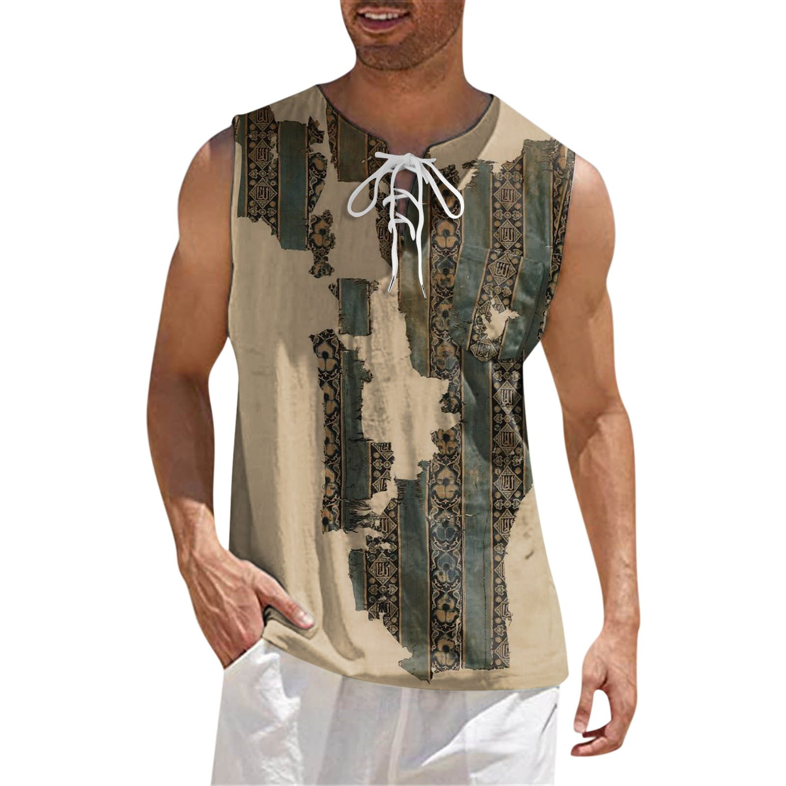 Hommes Gilet Adulte Homme Escalade Crop Top Ete Cors Hommes Sans Manches Chouxiangma 3D Retro Vest Vetements Noir XXL