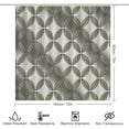 thumbnail image 2 of Bathroom Shower Curtain Sets with Rugs, Elegant Leaf Pattern Printed on Bath Room Accessories Sets, Suitable for Small Bathroom Gym Guest Bath, 72 x 72 inches, 2 of 8