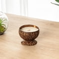 thumbnail image 3 of Restaurantware-Coco Casa 3.9 x 2.8 Inch Coconut Shell Candle, 1 Hand Poured Coconut Bowl Candle - Lavender Fragrance, Double Wax Blend, Soy Wax Scented, Wooden Wick, 3 of 8