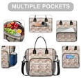 thumbnail image 2 of Pioneer Flower Floral Print Pattern Womens Lunch Box for Work,Insulated Large Lunch Bag,Leakproof Adult Lunch Bag for Work,Beach,Travel,Picnic,Camping, 2 of 6
