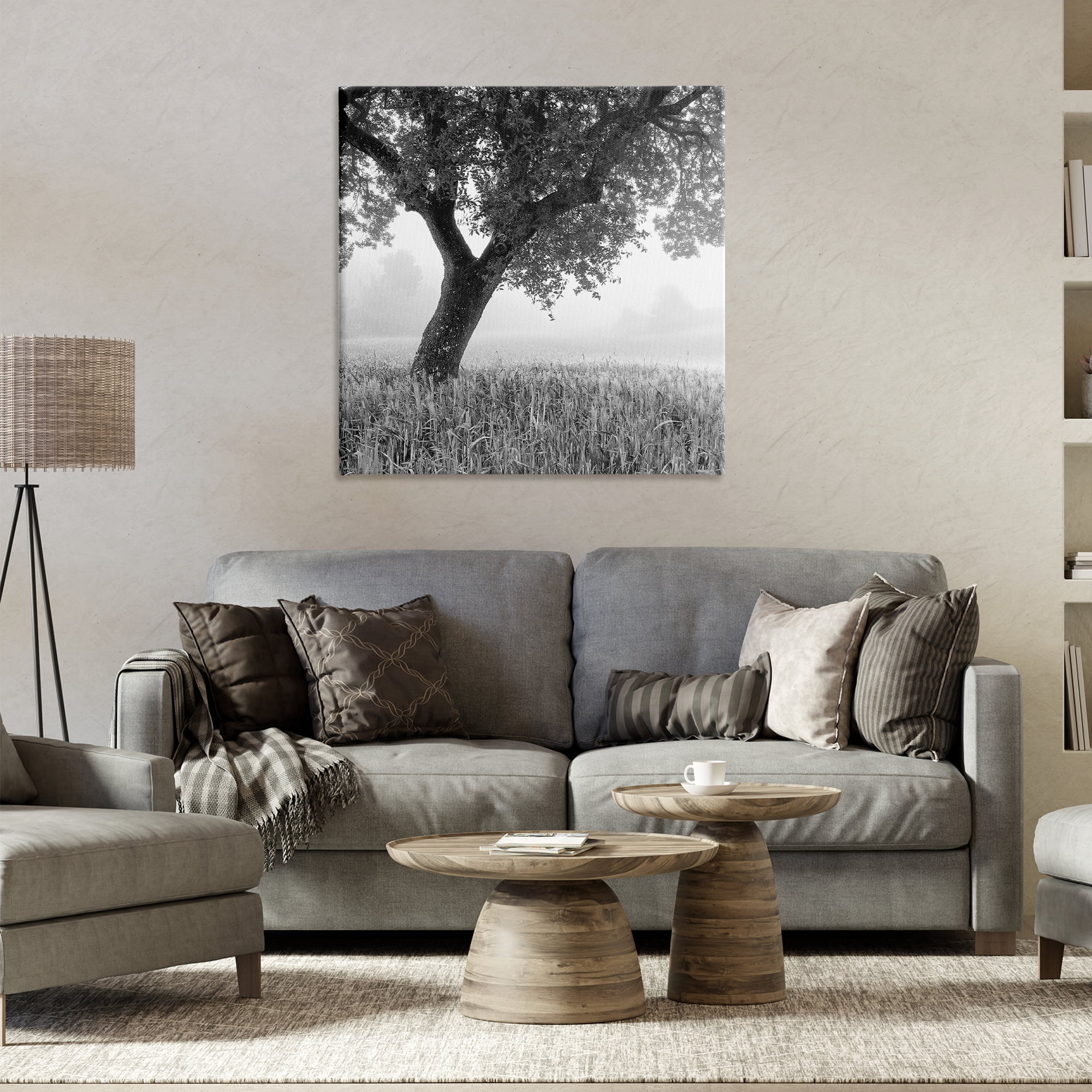 Stupell Industries Tuscan Morning Scenery Landscape & Nature Photography Wrapped Canvas Art Print Wall Art, 30 x 30