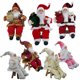 thumbnail image 2 of Figuras de Papá Noel sentado de 14'' de Whoamigo, figuras navideñas, adornos colgantes para árbol de Navidad, Papá Noel para muñecas, estatuas coleccionables, 2 of 8