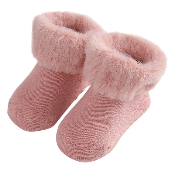 lnmuld Baby Socks Winter Baby Socks for Toddlers and Children Cozy Warm Non- Footwear Size:6-12 Months