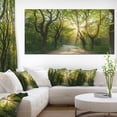 thumbnail image 3 of Designart 'Evening in Green Forest ' Large landscape Canvas Art Print, 3 of 3