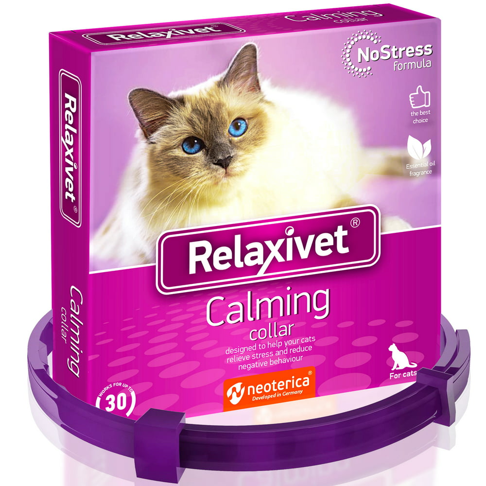Relaxivet Calming Collar for Cats Improved DEStress Formula