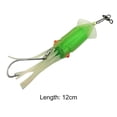 thumbnail image 3 of Accesorios de cebo de pesca con señuelo de falda de calamar luminoso para agua salada (luz verde), 3 of 3