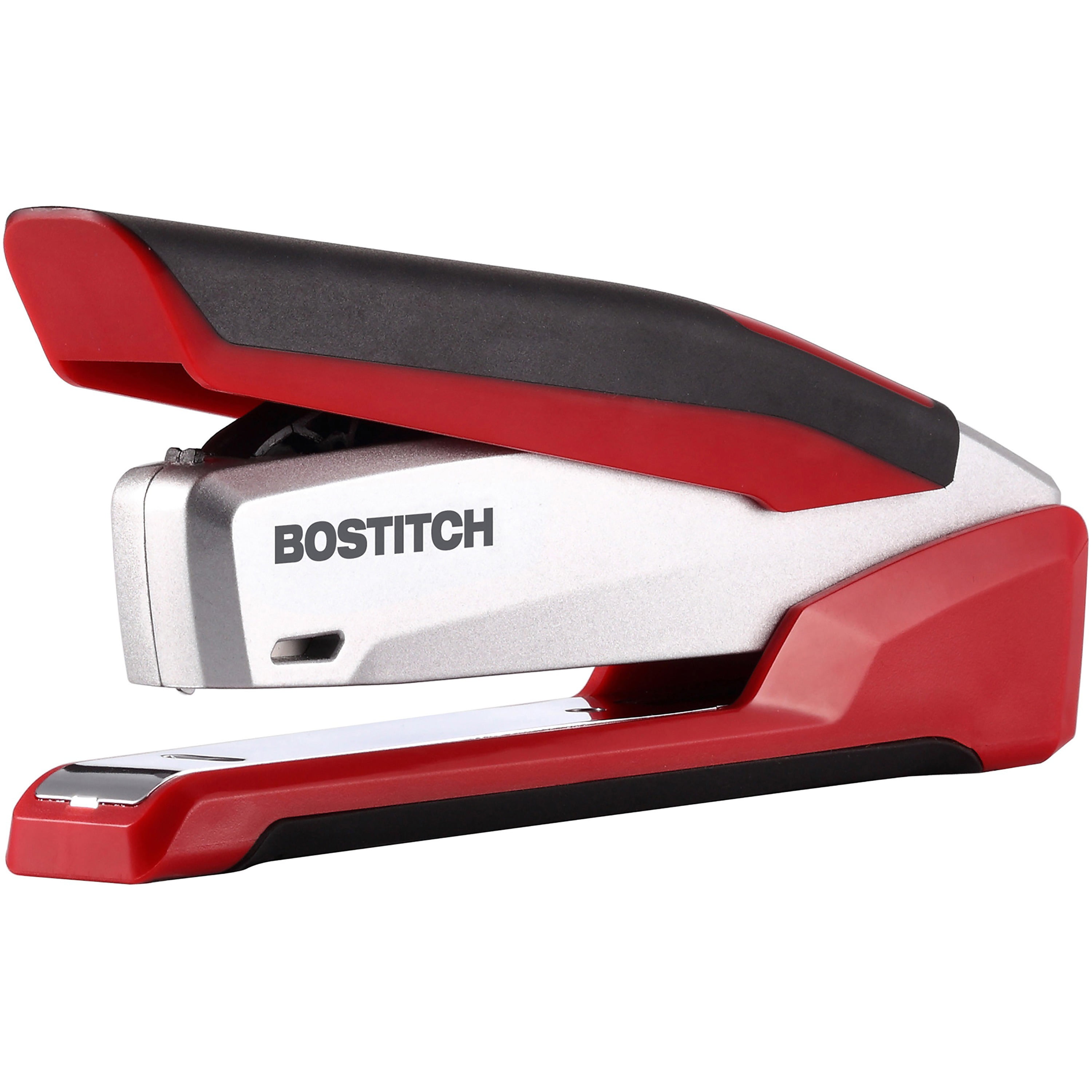 No Effort Bostitch InPower Spring-Powered Premium Desktop Stapler One Finger Red/Silver 2 Pack 1117 
