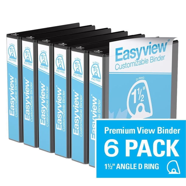 Davis Group, Easyview Premium, D Ring, Customizable, View Binder, 6 ...