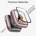 thumbnail image 2 of JETech Case with Screen Protector Compatible with Apple Watch SE (2022/2020) /Series 6 5 4 44mm, Overall Protective Cover, Built-in Tempered Glass Film High Sensitivity, 2 Pack (Rose Gold), 2 of 6