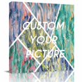 thumbnail image 2 of Contemporary Geometric Wall Art Painting on Canvas, Modern Marble Abstract Art Canvas Art Home Prints Wall Art Framed Modern Artwork for Living Room Bedroom Wall Decor 16x16in, 2 of 9