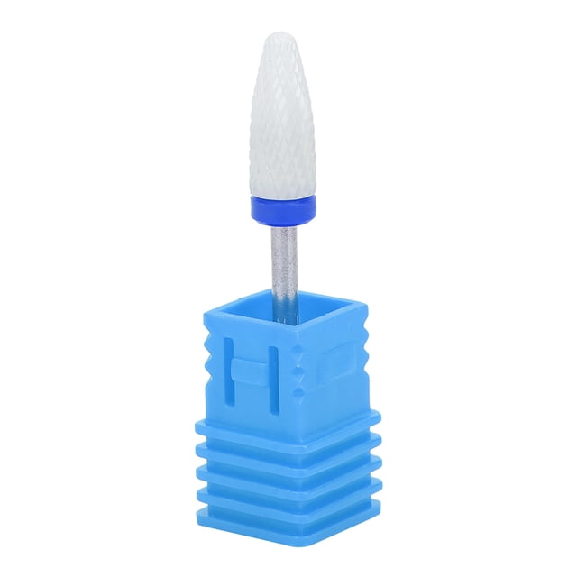 Broca para uñas con forma de cabeza de maíz, accesorios para rectificadora eléctrica, ligero y portátil (Bote bleue M de meulage moyen)