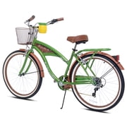 26 Inch Margaritaville Green 7 Speed Adult Cruiser Bicycle