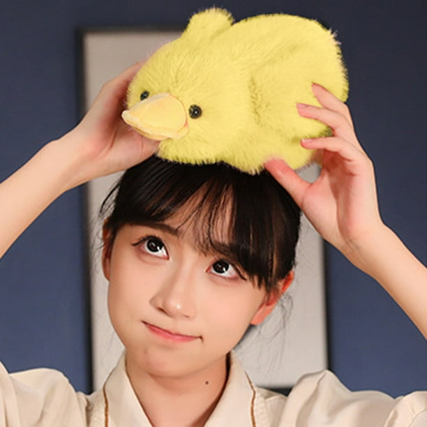 Pato de peluche amarillo 25 cm, juguete suave para bebés y niños