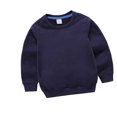 thumbnail image 1 of JUNWELL Chandails en Molleton en Molleton pour Enfants DxhmoneyHX Coton Doux Chaud Col Rond Manches Longues Pull pour Garçons Ou Filles, 1 of 3