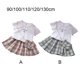 thumbnail image 3 of Sonducket Camiseta de manga corta de verano para niña, conjunto de con cintura elástica, fiesta de viaje, banquete, evento, niños, Tops, conjuntos de ropa Gris 120cm, 3 of 6