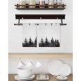 thumbnail image 3 of Black Mist Forest Kitchen Dish Towels for Drying Dishes Set of 3, Retro Country Watercolor Tree Scenery Waffle Weave Microfiber Hand Tea Bathroom Towels Quick Dry & Absorbent Towel 15.7x23.6, 3 of 7