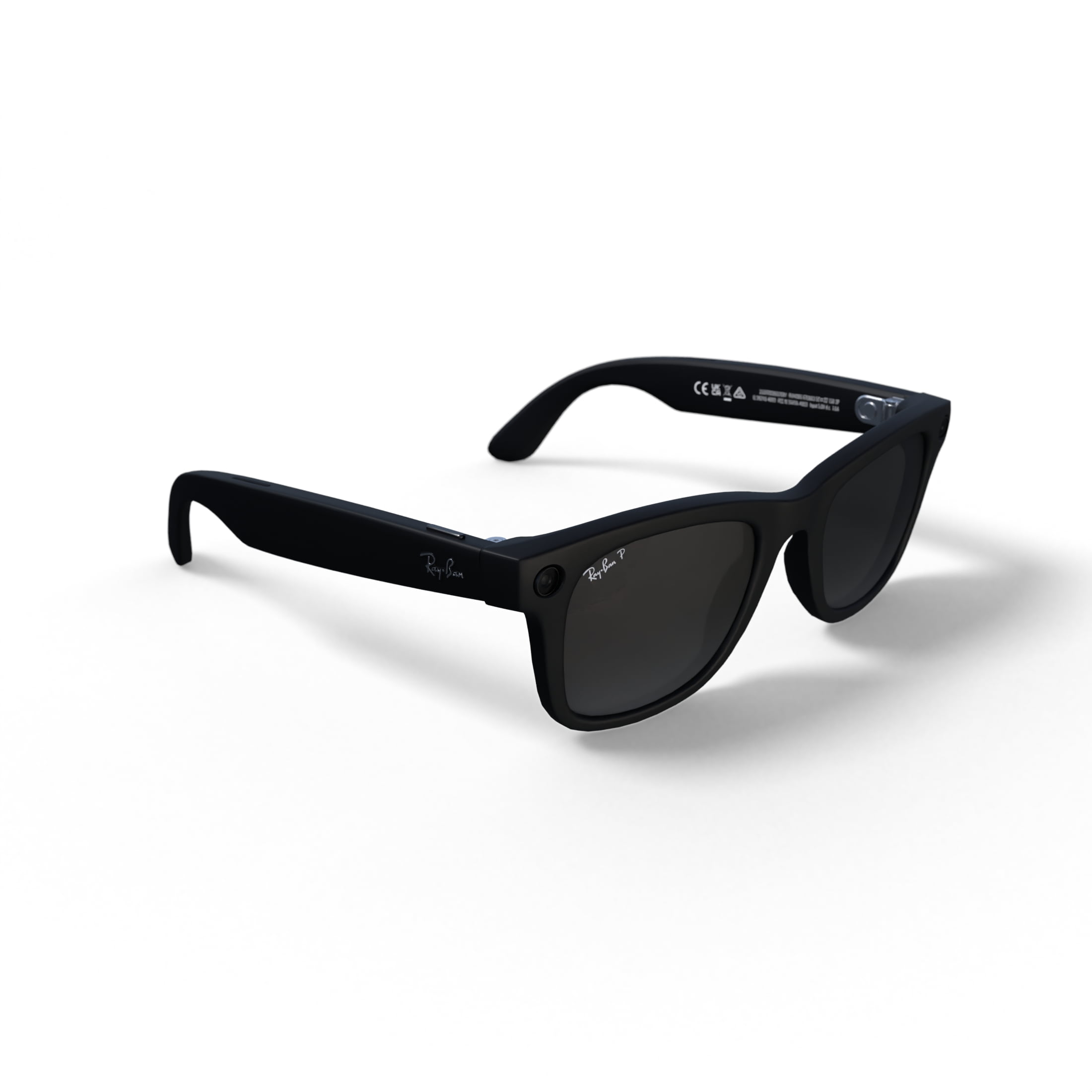 Ray-Ban Meta Wayfarer Gen 1 Smart Glasses, AI Meta Glasses with Photo and Video, Size 50, Matte Black/Polar Gradient Graphite