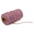 thumbnail image 1 of Inteprter Cuerda de algodón de colores para panaderos, artesanías rústicas, accesorios hechos a mano, cuerda de algodón, cordón de algodón Tela de costura y artesanía rojo azul + blanco Inteprter JJ20169-20, 1 of 1