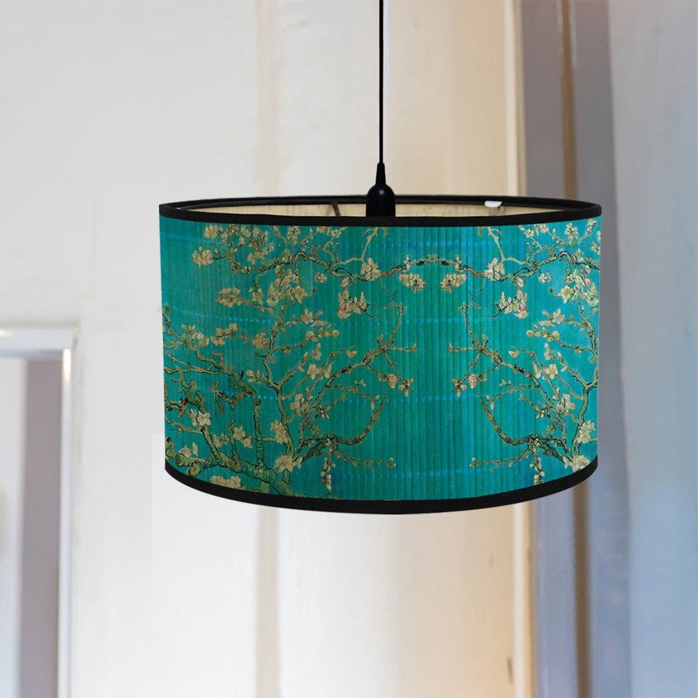 Round Lampshades, Vintage Drum Lampshade Pendant Lamp Shade Light Cover Home Decorative for Table Lamp, Bedside Lamp, Floor Lamp