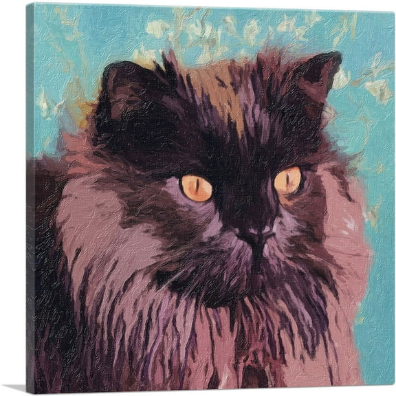 ARTCANVAS Chantilly-Tiffany Cat Breed Canvas Art Print - Size: 18" x 18" (0.75" Deep)