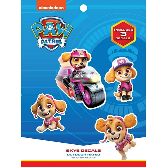 Paw Patrol Skye Decals - Set of 3 Skye Stickers for Kids and Adults - Vinyl Decals for Laptop, Tumbler, Water Bottle, Vehicles - Nickelodeon Stickers