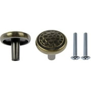 Knob Hammered Antique Brass
