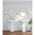 thumbnail image 2 of Adley Collection One-Light Satin Brass Etched Opal Glass New Traditional Bath Vanity Light, 2 of 14