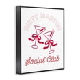 thumbnail image 2 of Stupell Industries Eclectic Pink Martini Social Club Black Framed Giclee Art, 11 x 14, by Lettered and Lined, 2 of 8