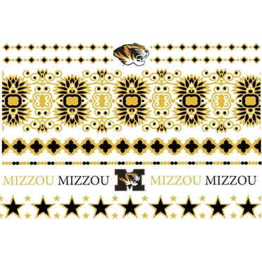 Missouri Tigers Metallic Fashion Tattoos