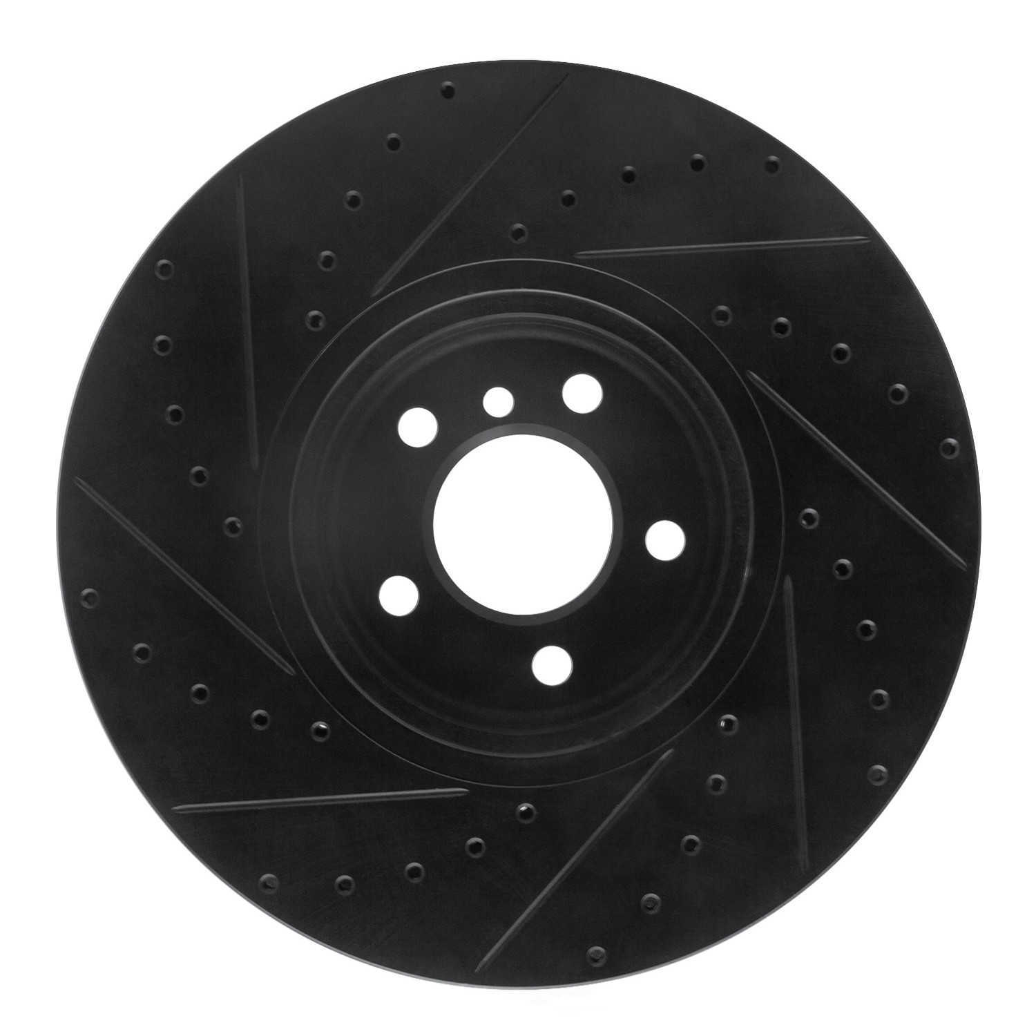 Dynamic Friction Company 633-31145R DFC Brake Rotor - Drilled And Slotted - Black