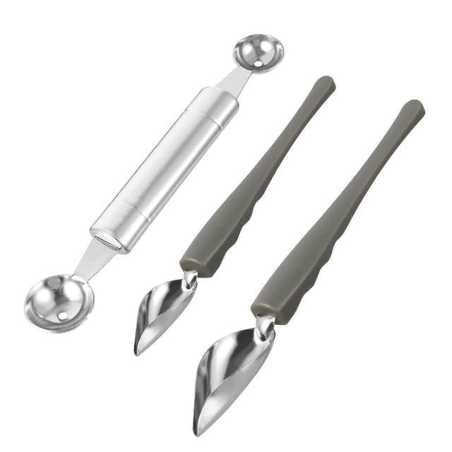 Baking Tool Set Stainless Steel Decorating Spoon for Cake Embellishment 3Pcs